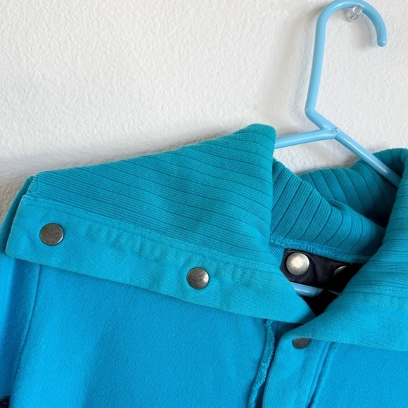 Diesel blue soft cotton long button up jacket coat size medium - Picture 5 of 9